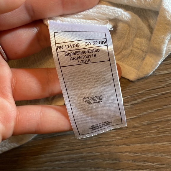 Roxy White Strappy Crossback Tank Top Size M - Picture 3 of 4